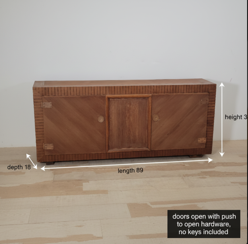 French 1930's Dark Oak Sideboard