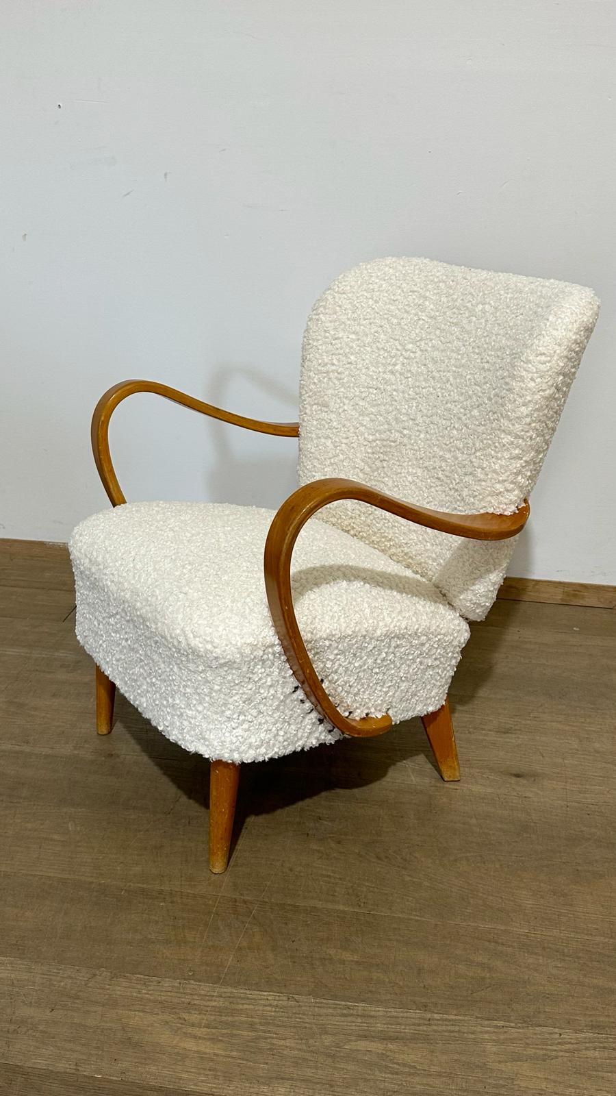 Single 1930's Danish Armchair in Shearling