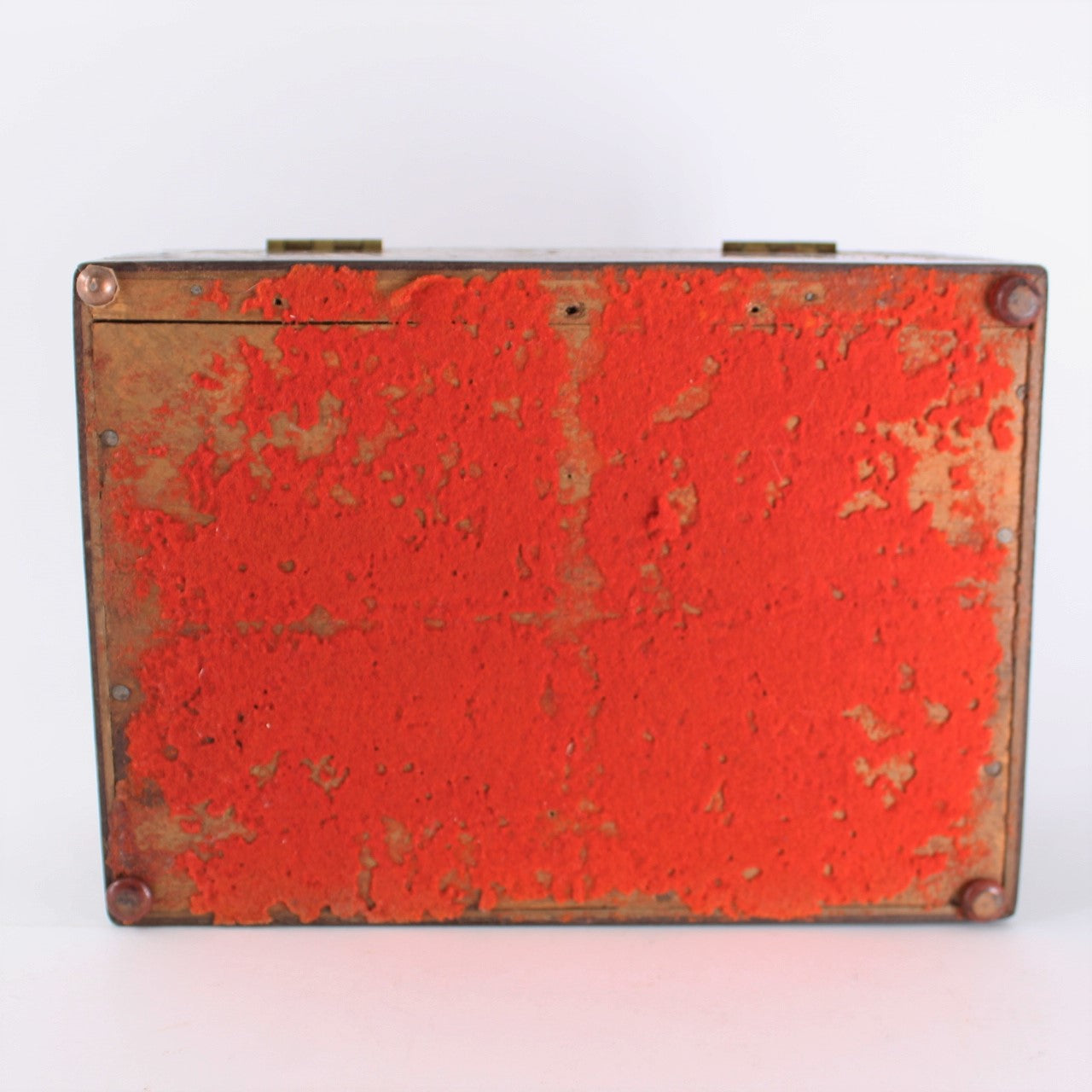 Antique Folk Art Inlaid Wood Box