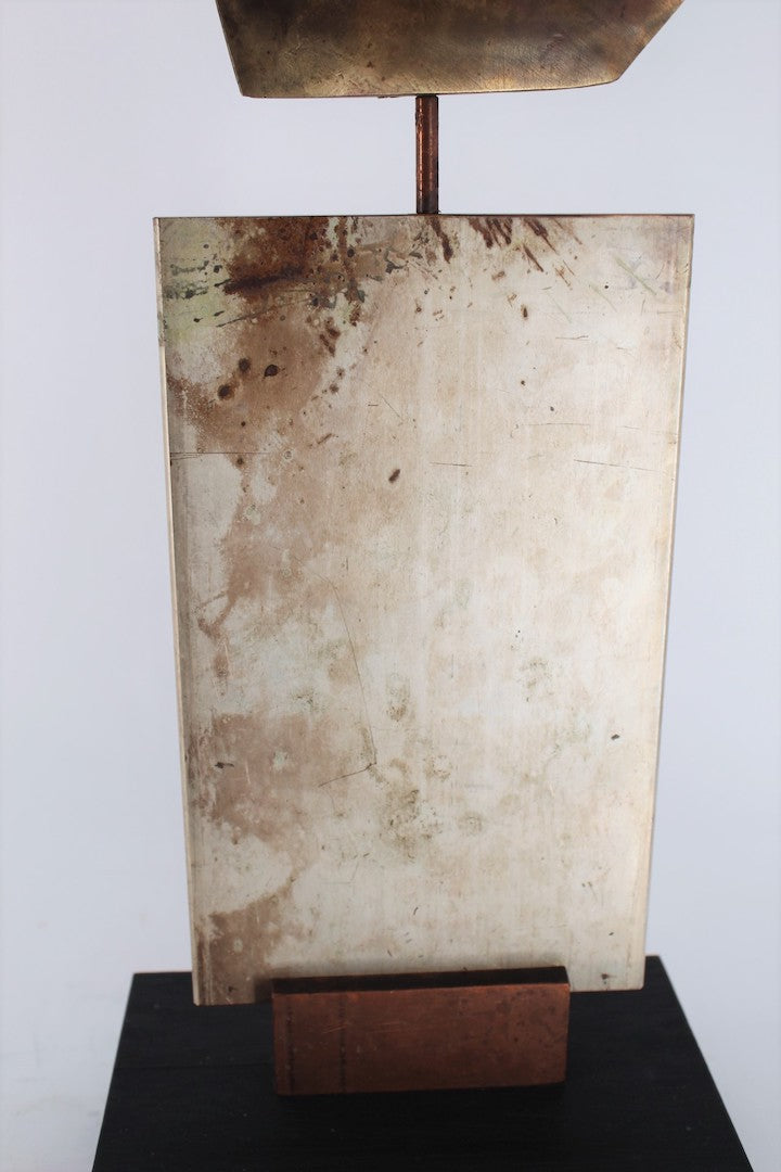 Limited Edition Mixed Metals Modernist Sculpture