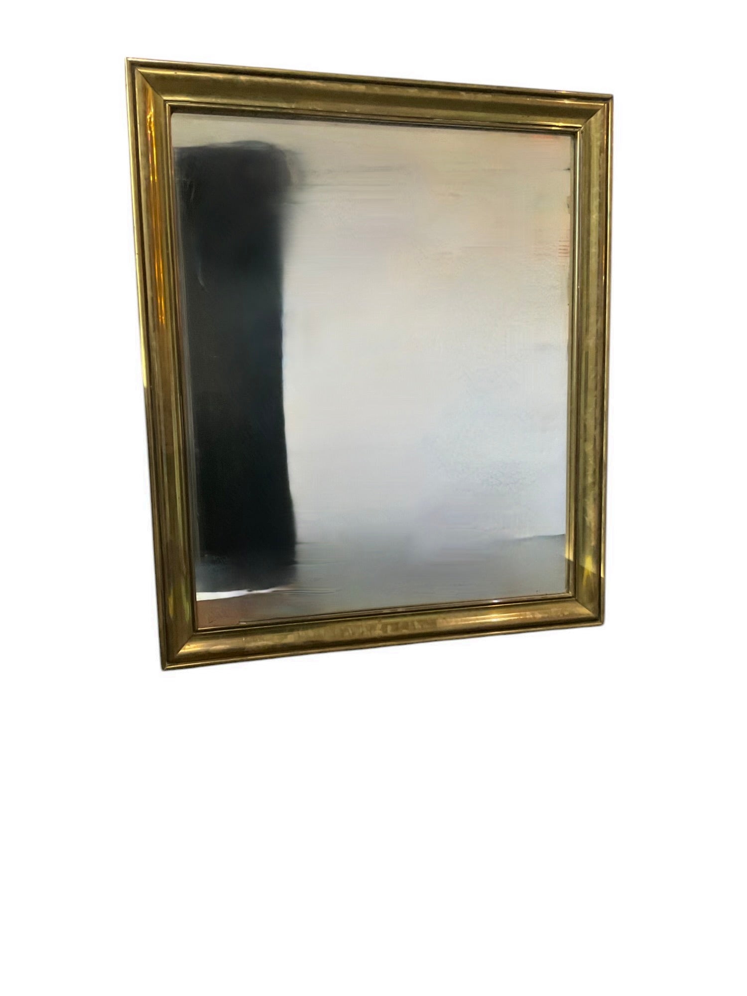 Large Scale French Brass Bistro Mirror