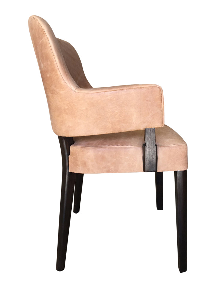 Set of (4) Lucca Studio Leather Melvin Chairs