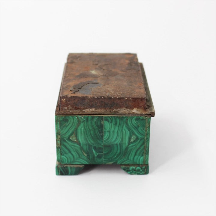 19th century Russian Small Malachite Box