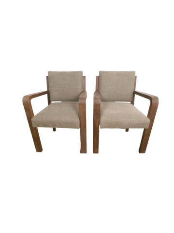 Pair of French 1940's Arm Chairs 47289