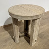 Lucca Studio Miles Oak and Bronze Side Table 59746