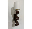 Pair of Lucca Studio Currier Sconces in Bronze and Leather 75974