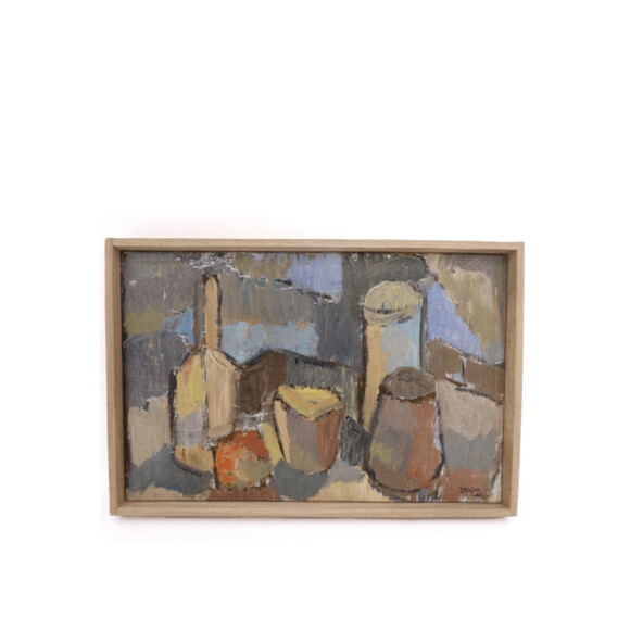 Swedish Cubist Style Oil Painting 74354