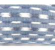Rare 18th French Indigo Flamme Ikat textile pillow 63890
