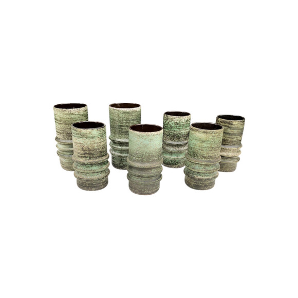 Set of (7)  Vintage Danish Ceramic Vessels 34952