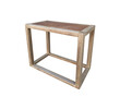 Limited Edition Oak and Leather Top Side Table 46034