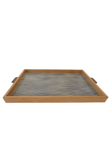 Limited Edition Oak Tray With Vintage Marbleized Paper 47574