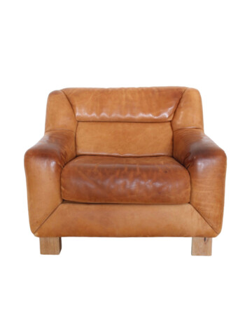 Vintage Danish Leather Arm Chair 50541