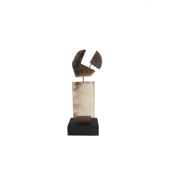 Limited Edition Mixed Metals Modernist Sculpture 72555