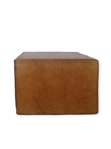 Vintage Italian Leather Coffee Table Cube 59274