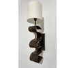 Pair of Lucca Studio Currier Sconces in Bronze and Leather 61559