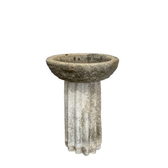 19th Century Stone Pedestal and Planter 76277