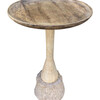 Limited Edition Walnut and Stone Side Table 40217