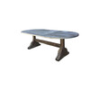 Limited Edition Oval 19th Century Zinc Top Dining Table 43459