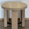 Lucca Studio Miles Oak and Bronze Side Table 76466