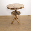 Lucca Studio Hazel Walnut Side Table with Base Detail 63334