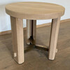 Lucca Studio Miles Oak and Bronze Side Table 76466