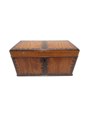 19th Century Inlaid Wood Box 49689