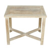 Lucca Studio Alfred Oak Rectangle Side Table 39703