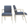 Set of (8) Lucca Studio Hubert Dining Chairs 26887