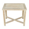 Lucca Studio Alfred Oak Rectangle Side Table 39704