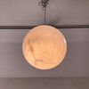 French Alabaster Globe Pendant 66078