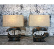 Pair of Limited Edition 18th Century Wood Element Lamps 41793