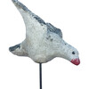 Vintage Belgian Cement Bird Mounted on Oak Wood Stand 31701