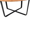 Lucca Studio Christopher Round Leather Coffee Table 60706
