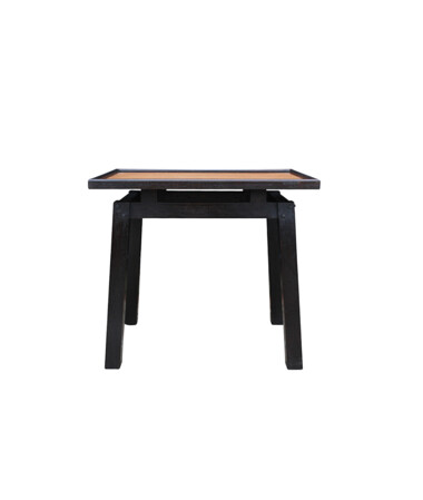 Limited Edition Walnut and Leather Side Table 50535
