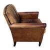 Single French 1940's Leather Club Chair 36008