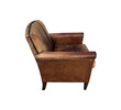 Single French 1940's Leather Club Chair 36008