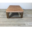 Limited Edition Walnut Coffee Table With Vintage Leather Top 41886
