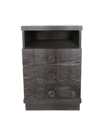 Limited Edition Grey Cerused Oak Commode / Side Table 48402