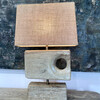 Large Scale Limited Edition Oak Cubist Lamp 37057