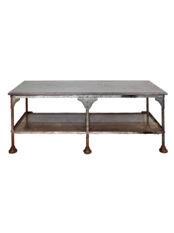 French 19th Century Iron with Bluestone Top Kitchen Island/Console 48408