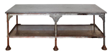 French 19th Century Iron with Bluestone Top Kitchen Island/Console 50555