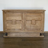 French 1940's Solid Oak Cabinet 75631