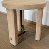 Lucca Studio Miles Oak and Bronze Side Table 76466