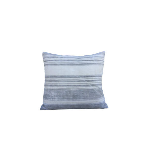 French Antique Stripe Homespun Linen Pillow 63743