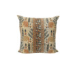 Vintage Printed Linen Textile Pillow 74263