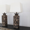 Pair of Large Scale Modernist Ceramic Lamps 65900