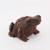 Japanese Mingei Carved Wood Frog 75419