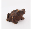 Japanese Mingei Carved Wood Frog 75419