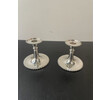 Art Deco English Hallmarked Sterling Silver Candlesticks 59553