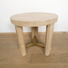 Lucca Studio Miles Oak and Bronze Side Table 46974